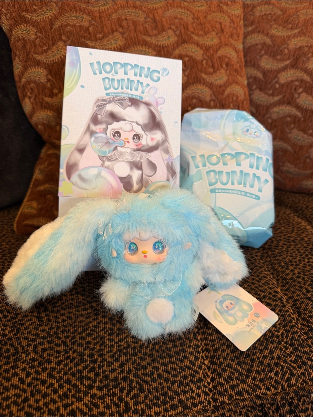 New Yooki Hopping Bunny Confirmed Blue “Aquamarine Rabbit” has box, bag & card